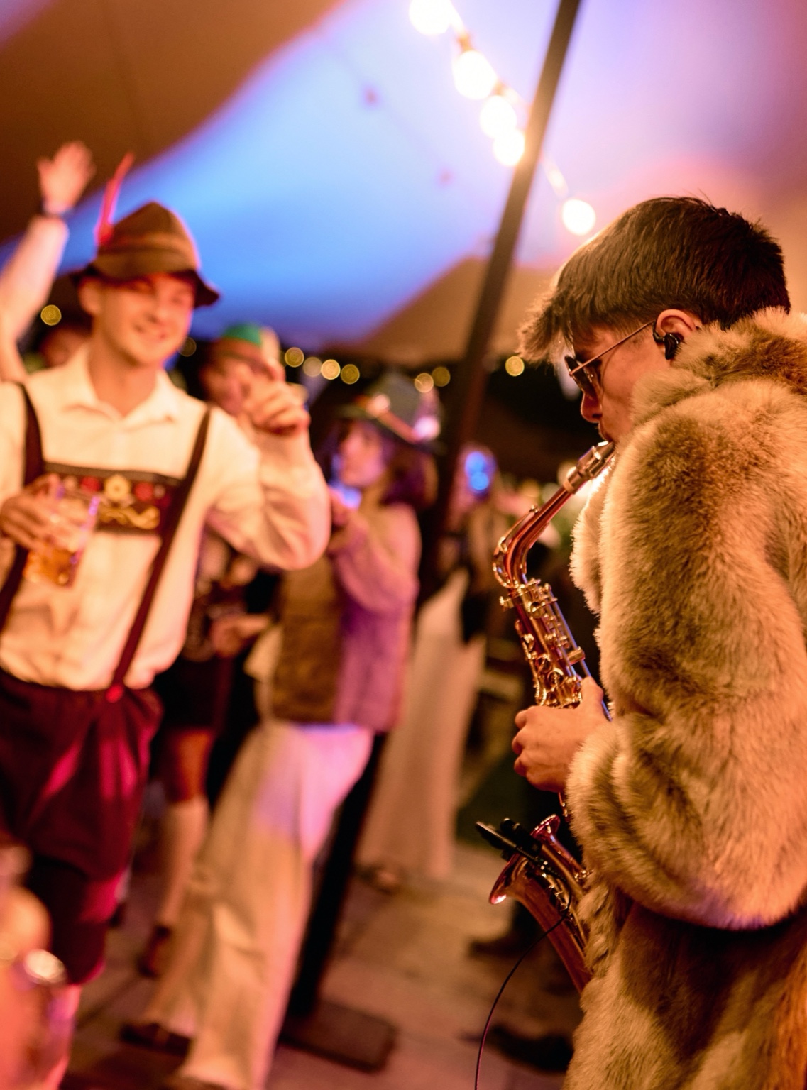 Will on Sax performing live